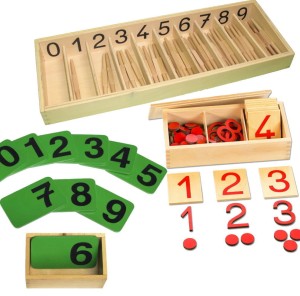 Wrzeciona W Skrzyneczce Zestaw Montessori