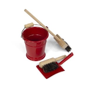 Mini Zestaw Do Sprzątania Czerwony Montessori