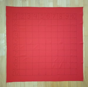 Mata Matematyczna Pitagorasa 100x100 cm