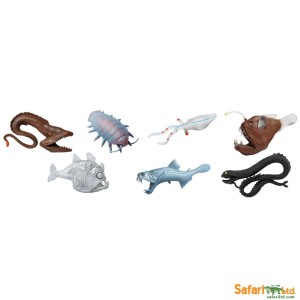 Zwierzęta z głębin morskich - figurki tuba safari
